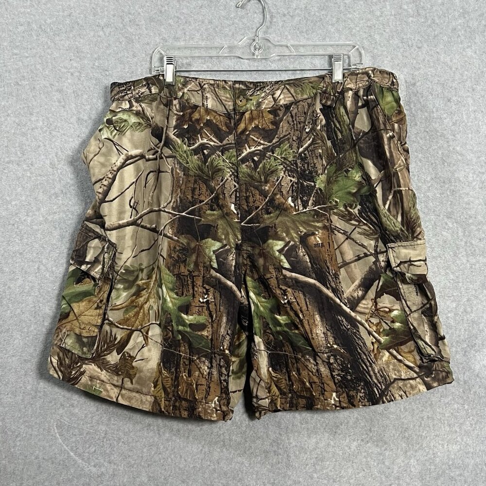 Vintage Red Head Realtree Hardwoods Camo Hunting Cargo Zip Off Shorts Size 2XL